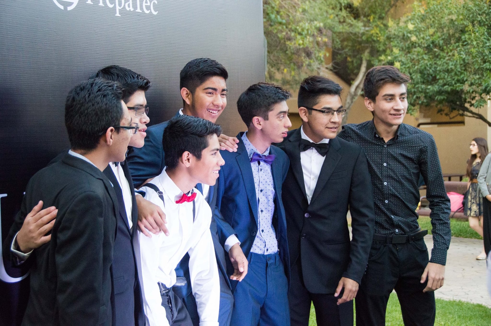 La amistad y el compañerismo siempre presentes. Alumnos durante premiación
