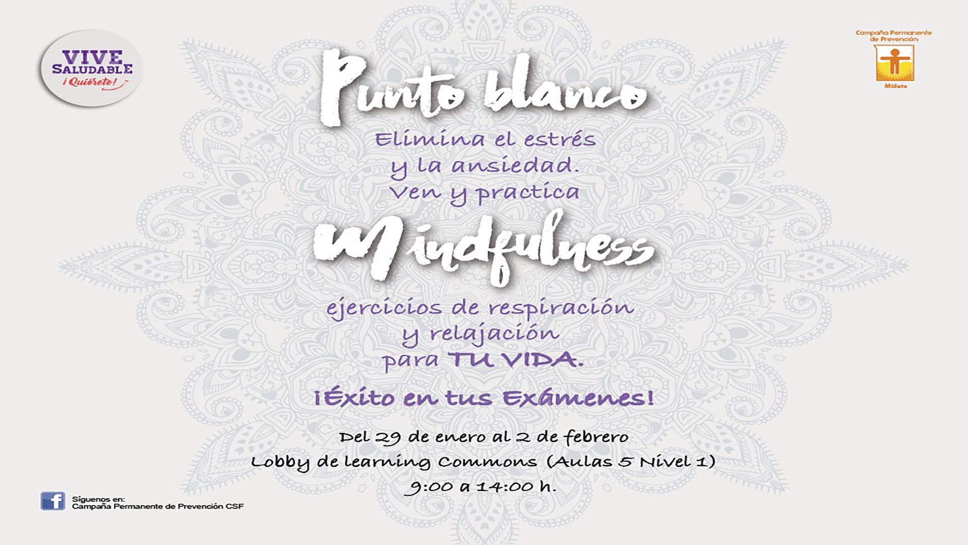 Punto Blanco de mindfulness en CSF Punto Blanco de mindfulness en CSF