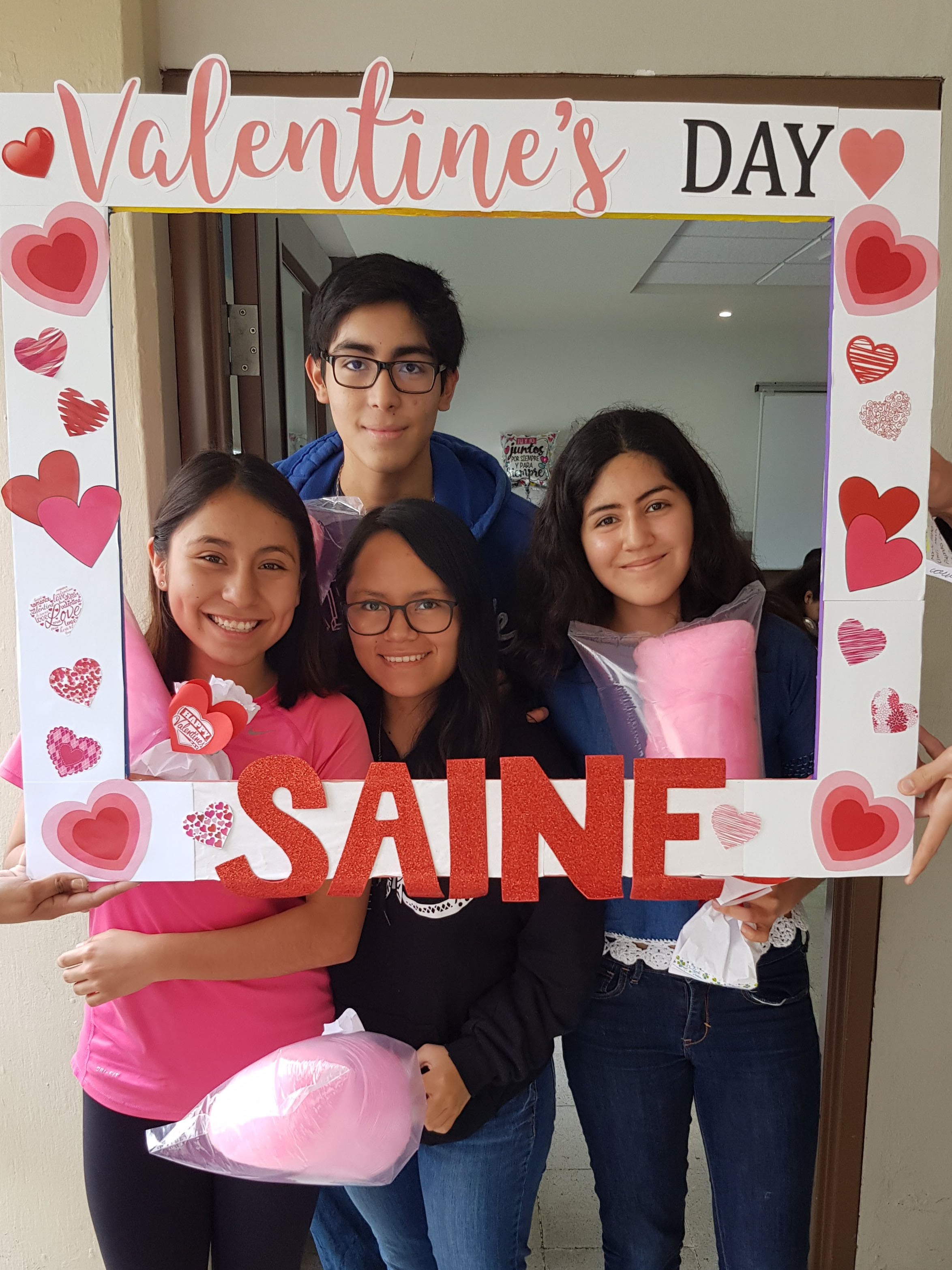 Celebrando Valentine´s day con SAINE. San Valentín en el Tec.
