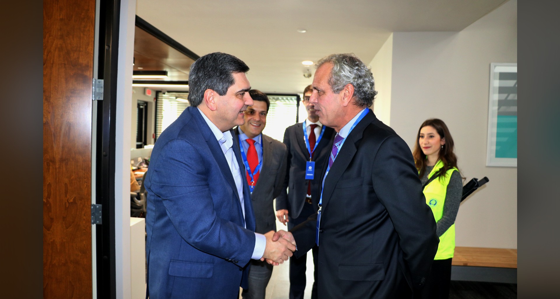 David Garza, Rector del Tec de Monterrey, con Jorge Roza de Oliveira, embajador de Portugal en México