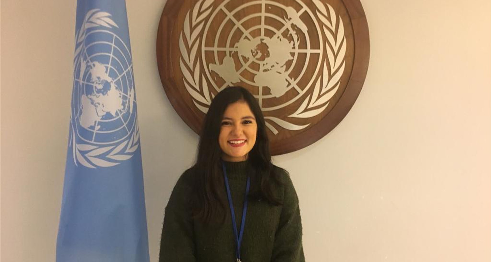 Montse Fregoso, estudiante de la Licenciatura en Innovación y Dirección de Negocios (LDN)  sueña en grande y llega a la ONU. 