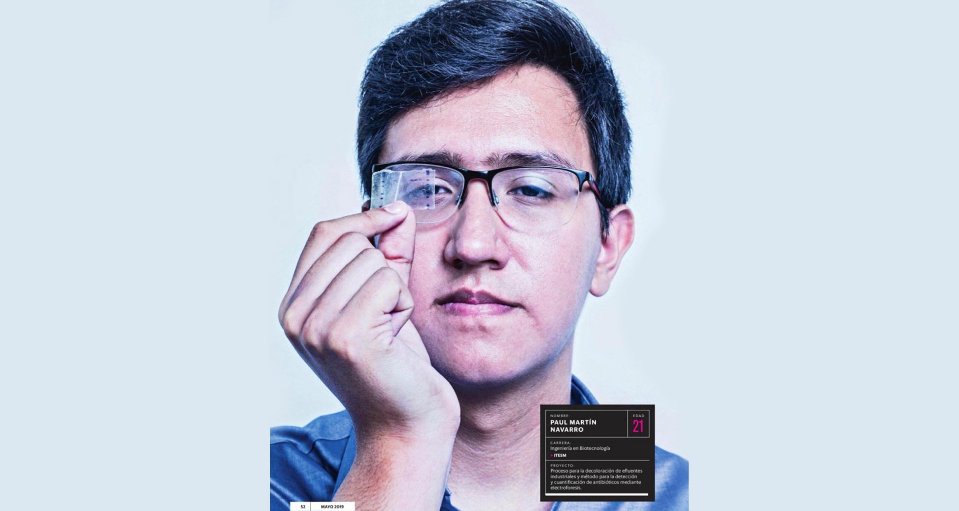 Estudiante del Tec reconocido como promesa de la ingeniería mexicana