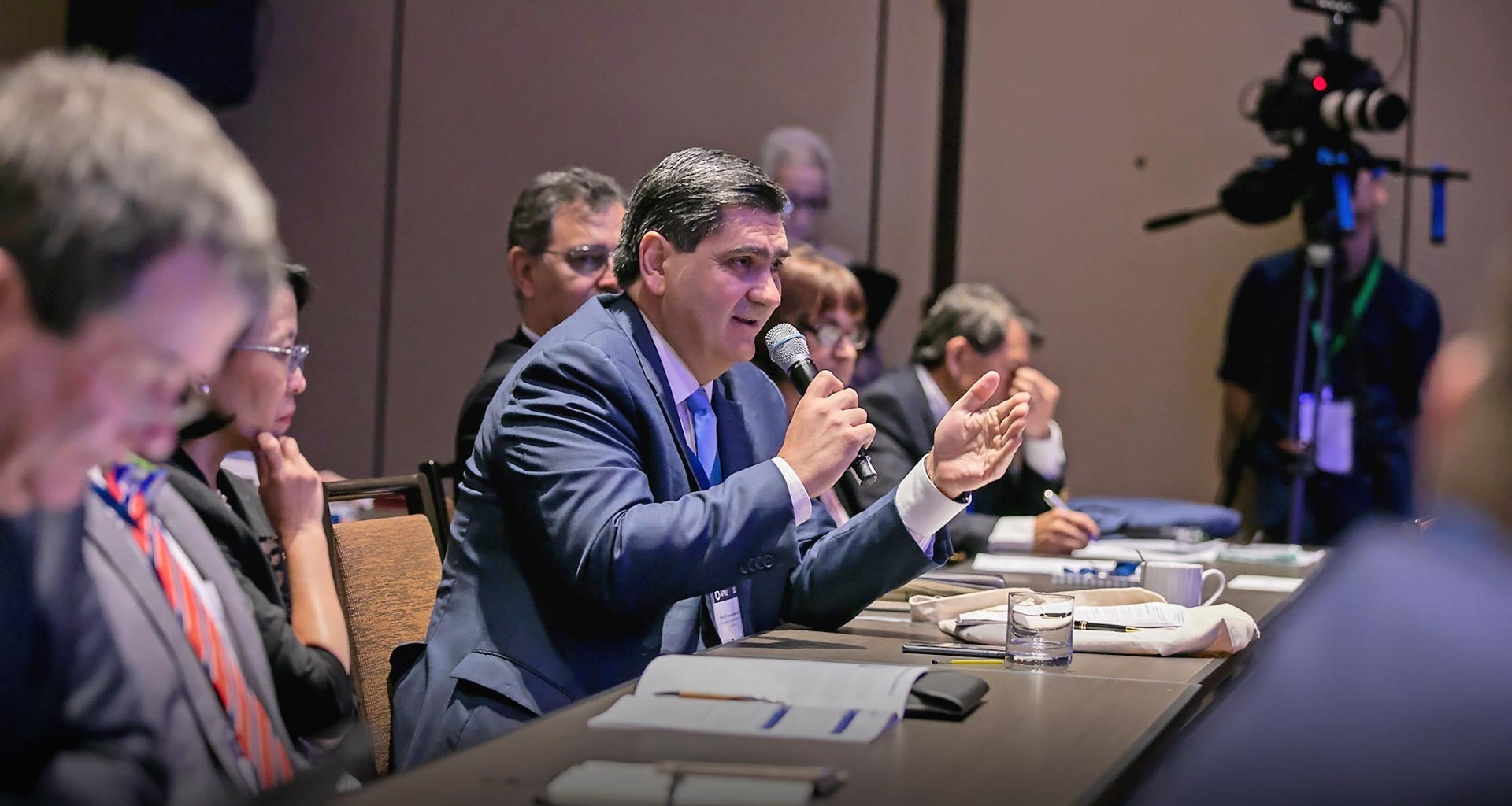 David Garza, rector del Tec de Monterrey en la reunión de la APRU 2019 en Los Angeles