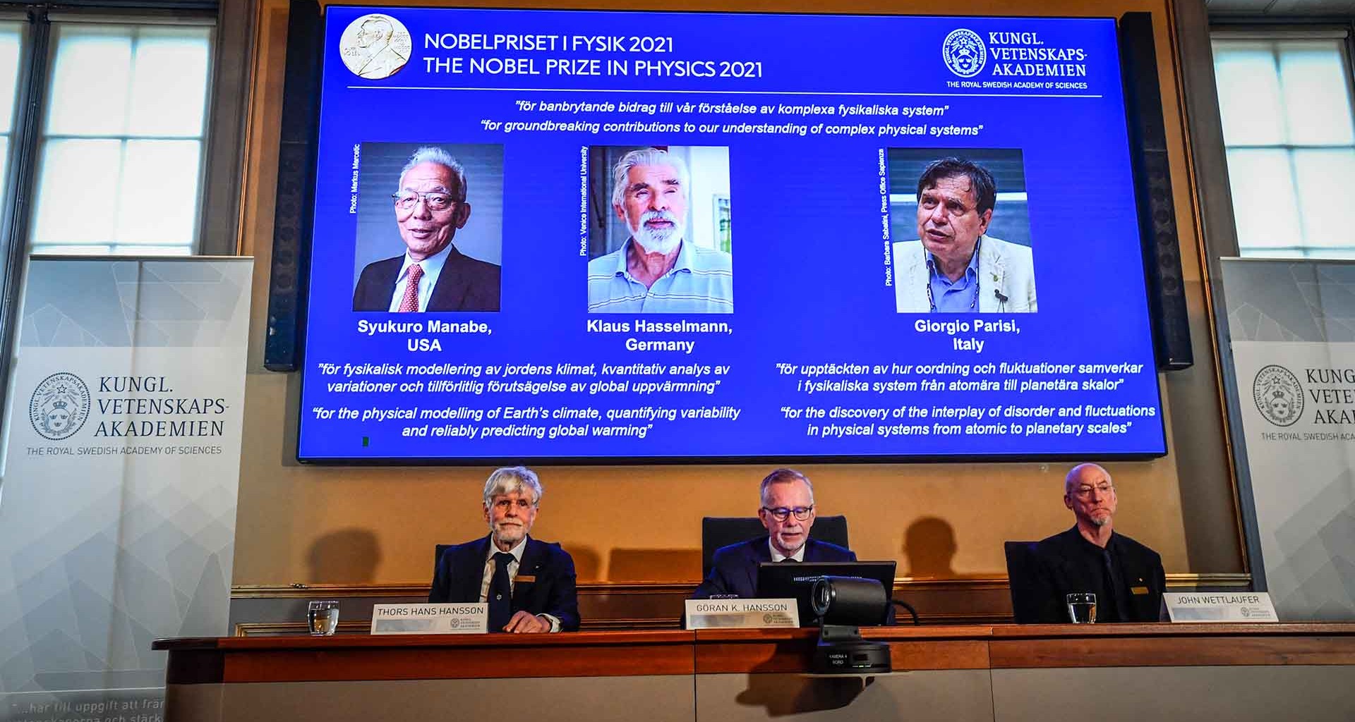 Nobel de Física a científicos del clima