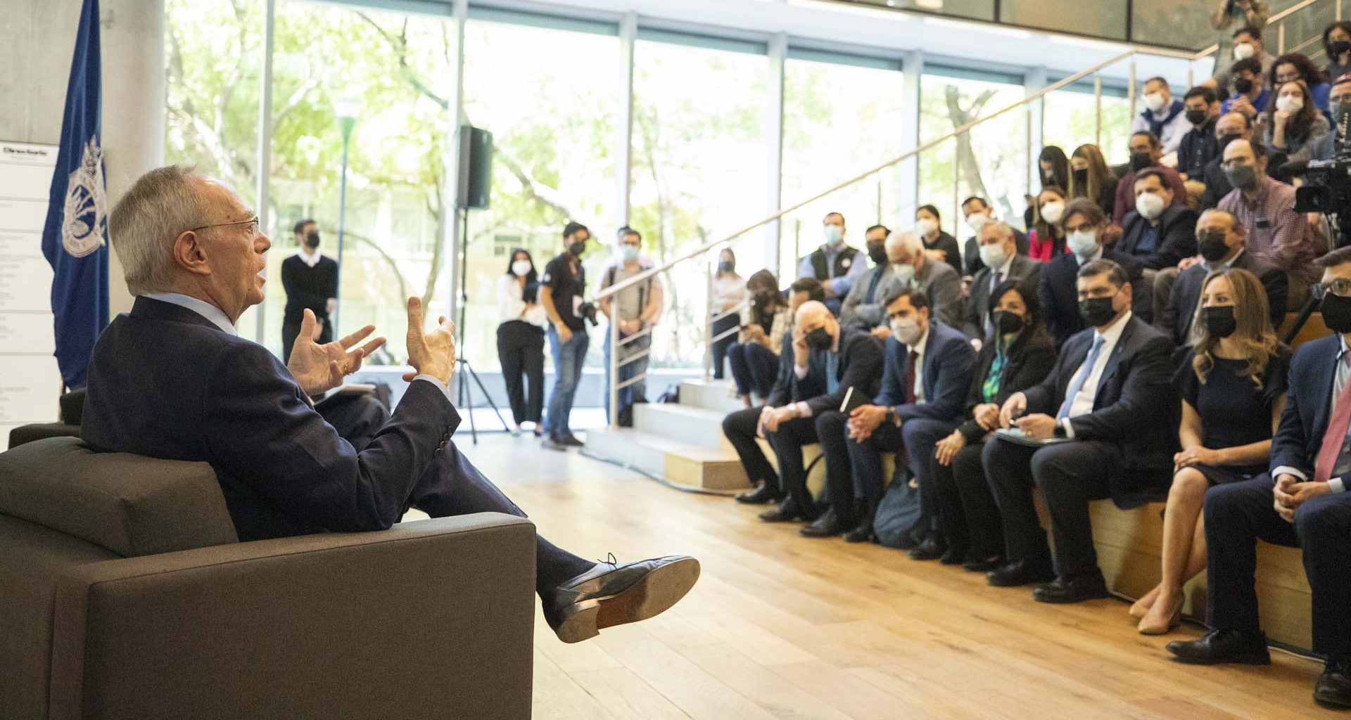 Rafael Reif, presidente del MIT, participó en un conversatorio durante su visita al Tec de Monterrey