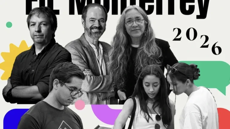 Collage de escritores y lectores
