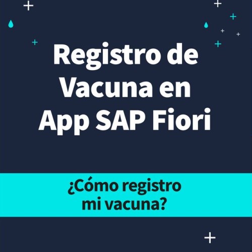Registro Vacuna en SAP Fiori