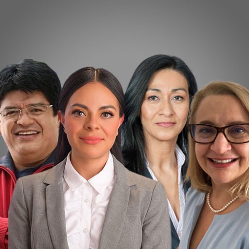 Jorge Membrillo Hernández, Claudia Lizette Garay, Ángeles Dominguez y Patricia Caratozzolo