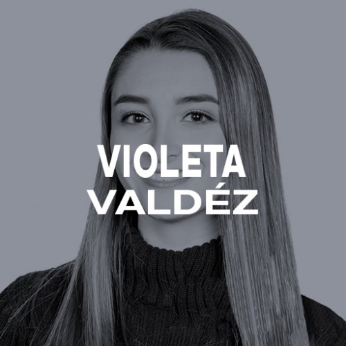 Rostro de Violeta Valdéz locutora de radio