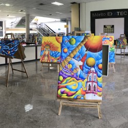 Entre pinceladas, inspiración y pigmentos de color, arrancó la exposición “Sueños pigmentados” en la biblioteca del Tecnológico de Monterrey en Veracruz. 