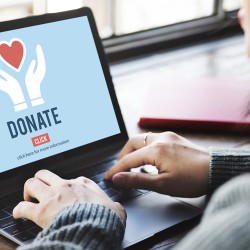 Donación a través de computadora