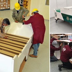 Crea empresa mexicana camas de cartón para atender a pacientes con COVID-19