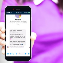 Violetta es una plataforma tipo chatbot que detecta y previene la violencia doméstica.
