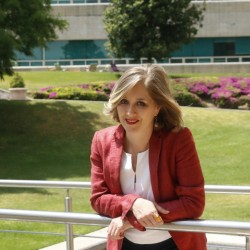 Gabriela Dorado en el Tec campus San Luis. 