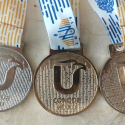 Medallas obtenidas por los representantes del Tec Campus San Luis en la Universiada Nacional 2019 