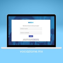 Página de registro plataforma Vocazione