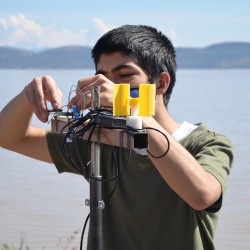estudiantes y profesores de Campus Morelia buscan la restauración lago de cuitzeo con estación meteorológica