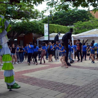 Diversas actividades recreativas hubo en el festejo en campus Chiapas.
