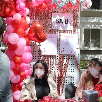 Grupos estudiantiles celebraron el Día del Amor y la Amistad 