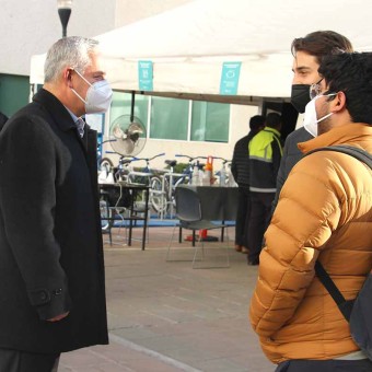 Mario Adrián Flores, vicepresidente Región Monterrey dio la bienvenida a los estudiantes